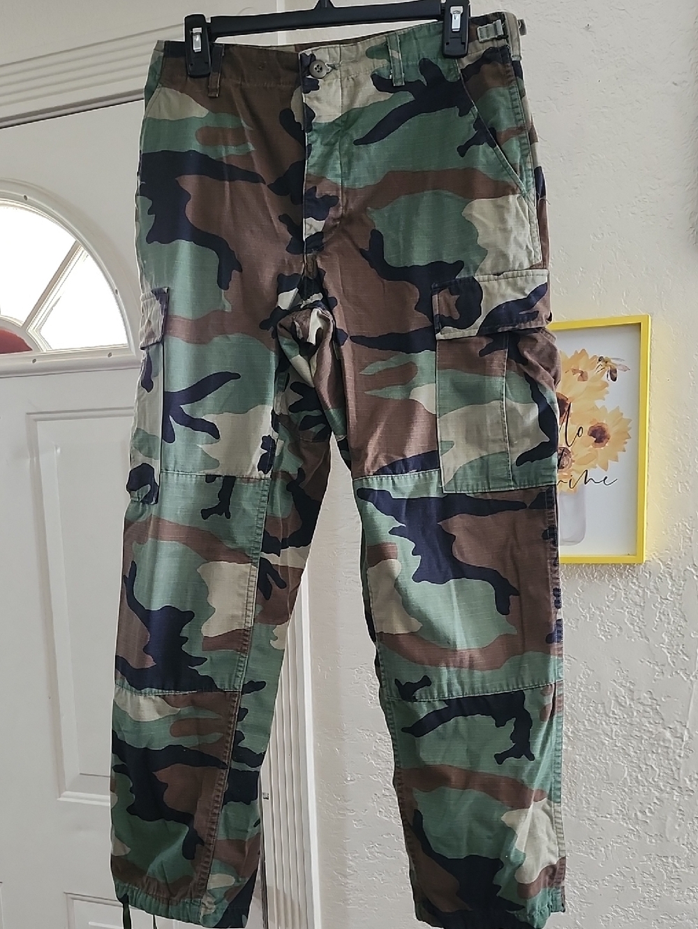 Vintage US Army Woodland Camo BDU Cargo Pants Small Street Wear Gorpcore